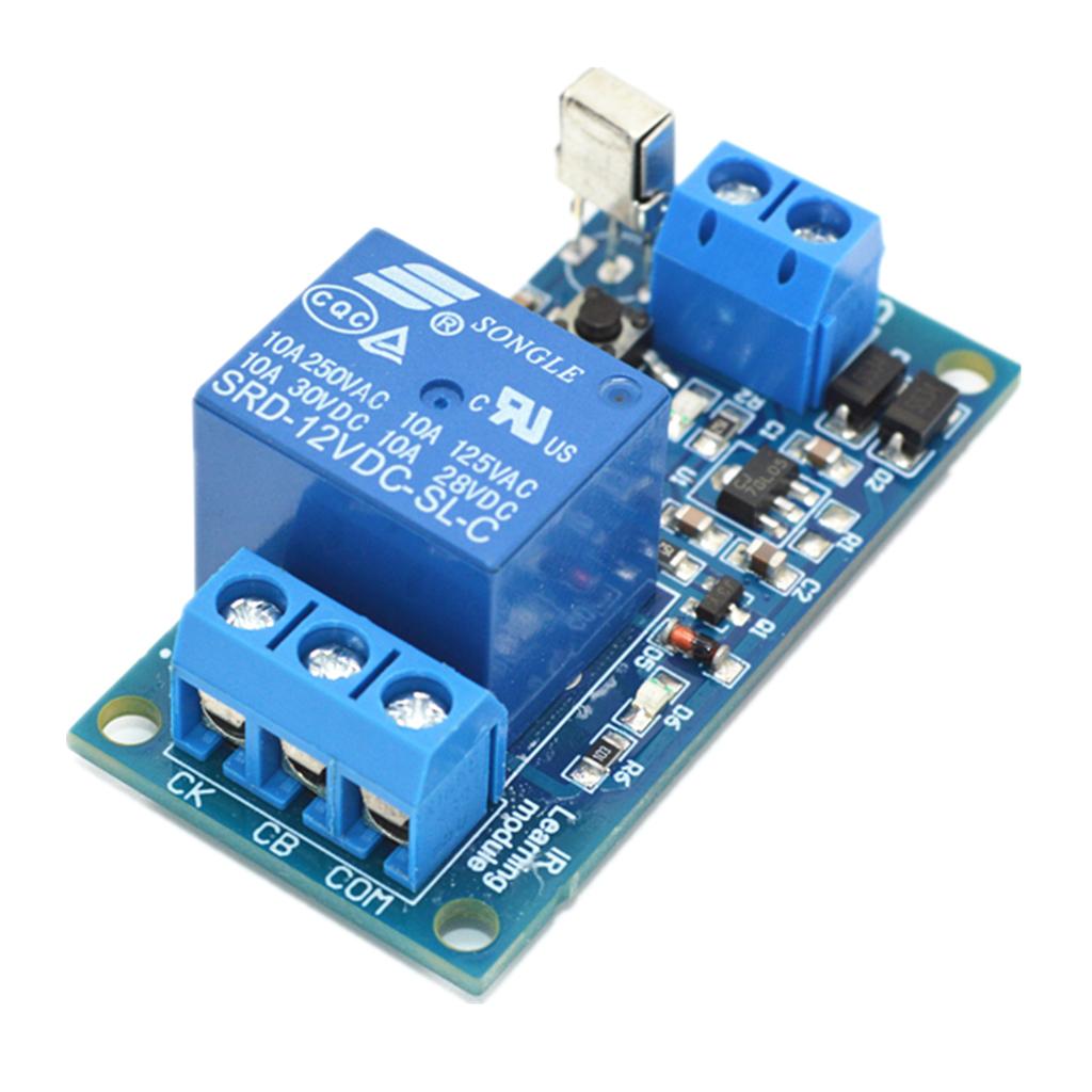 1 Way Relay Module IR Infrared Remote Control Switch 1-CH 12V 2 Key Remoter