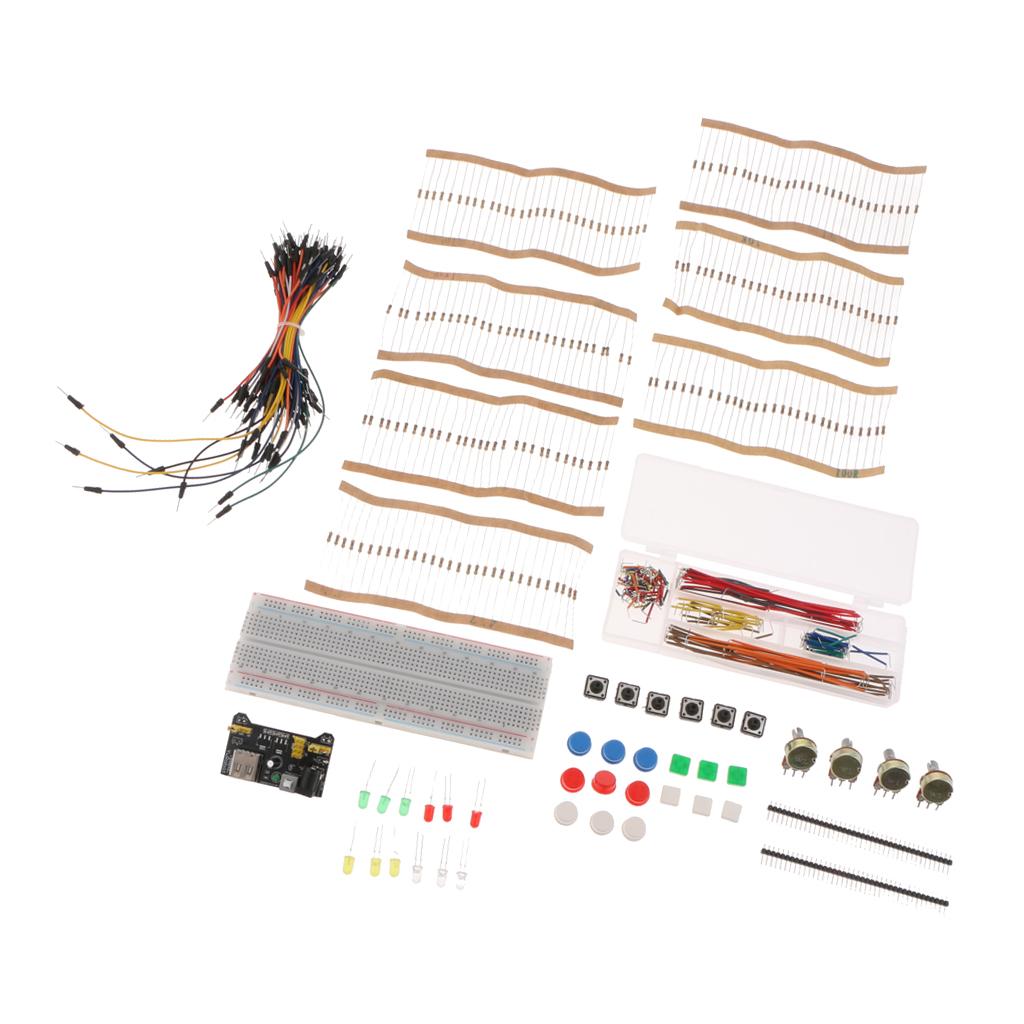 3.3V / 5V Universal Parts Kit Arduino Starter Resistors LEDs Potentiometers