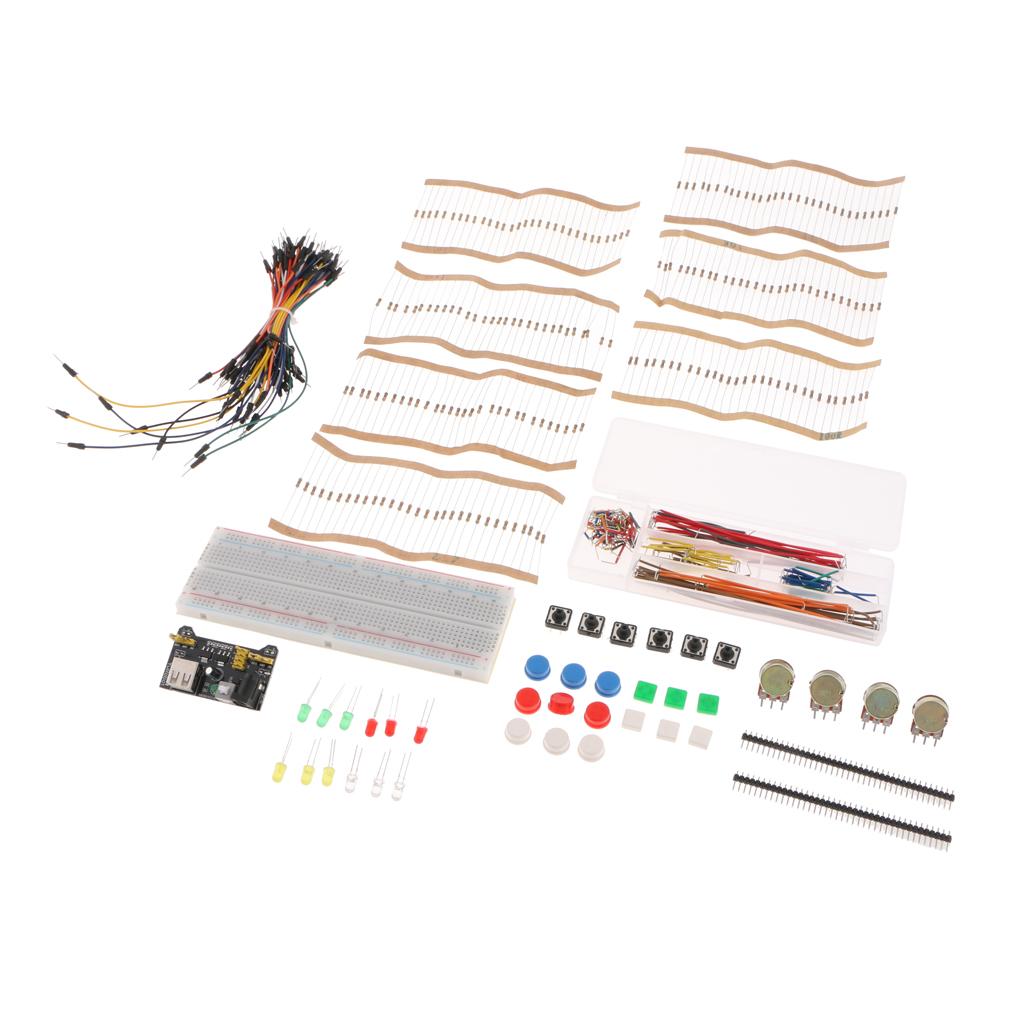3.3V / 5V Universal Parts Kit Arduino Starter Resistors LEDs Potentiometers