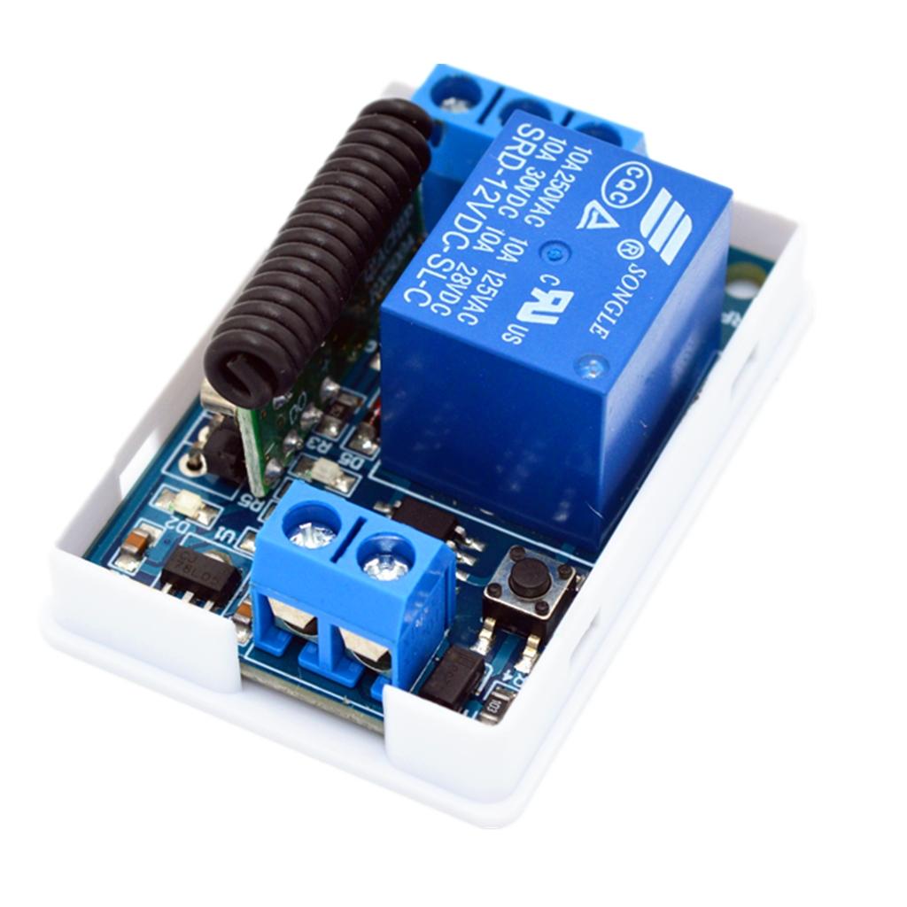 433M Relay Module Wireless Remote Control Switch 1-CH DIY 12V 1 Key Remoter