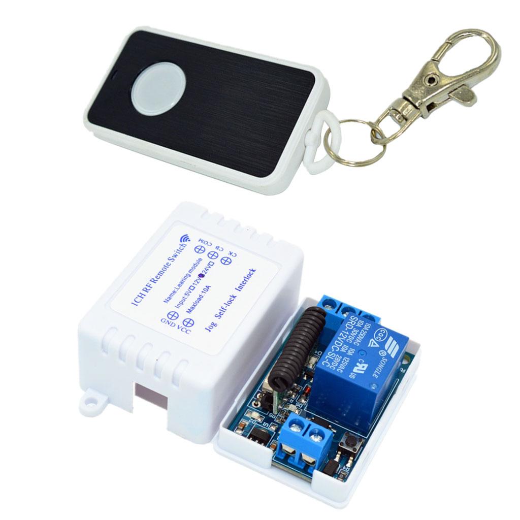 433M Relay Module Wireless Remote Control Switch 1-CH DIY 12V 1 Key Remoter