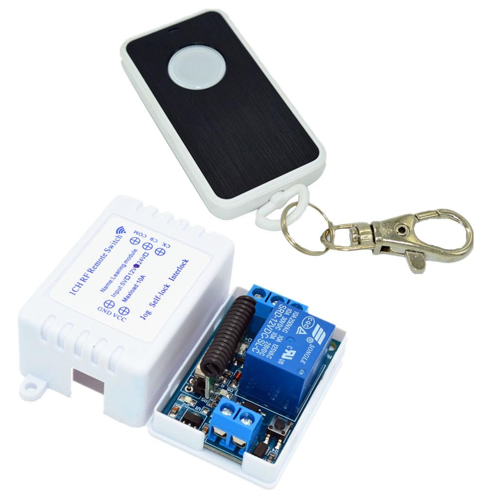 433M Relay Module Wireless Remote Control Switch 1-CH DIY 12V 1 Key Remoter