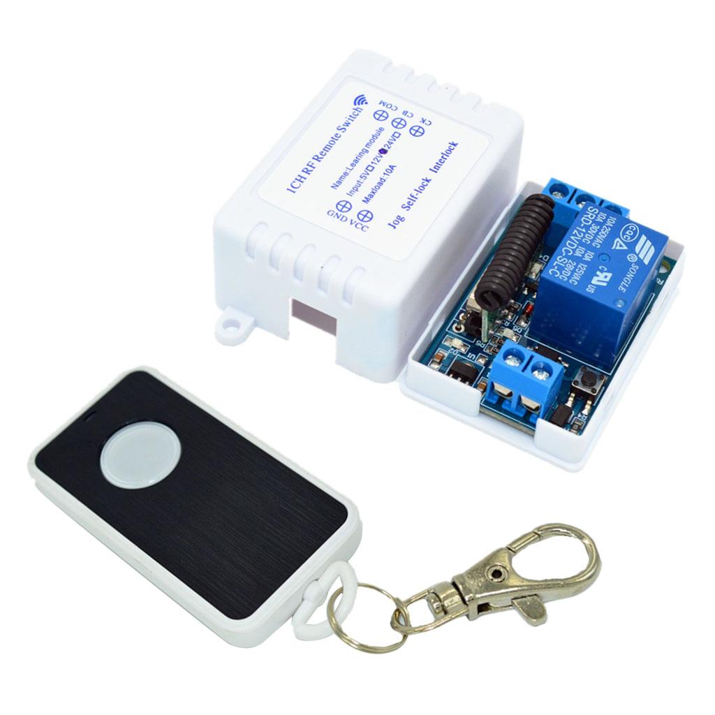 433M Relay Module Wireless Remote Control Switch 1-CH DIY 12V 1 Key Remoter