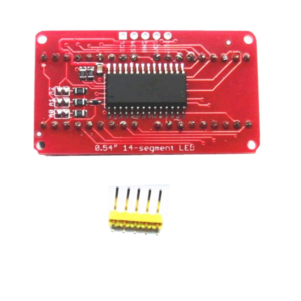 0.54" 4 bit Digital LED Display Module I2C Interface For Arduino Red Yellow