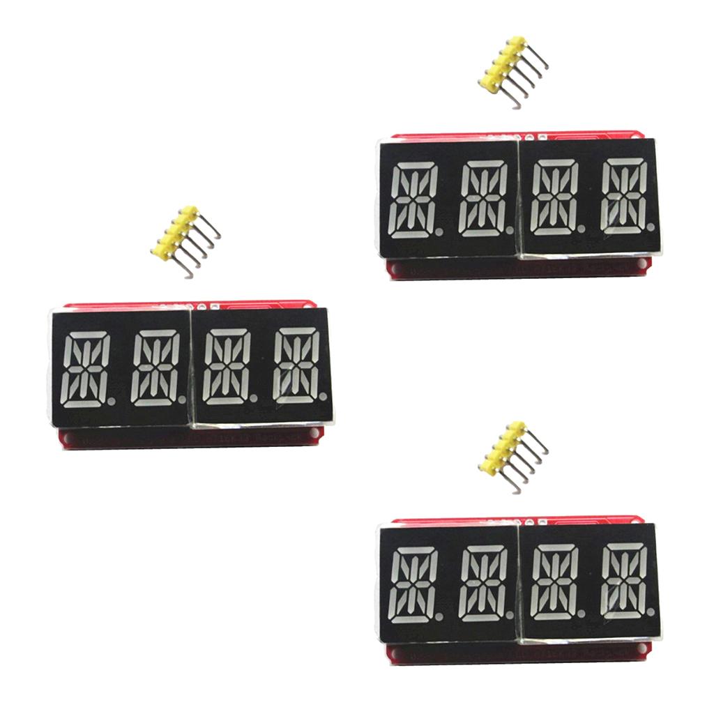 0.54" 4 bit Digital LED Display Module I2C Interface For Arduino Red Yellow