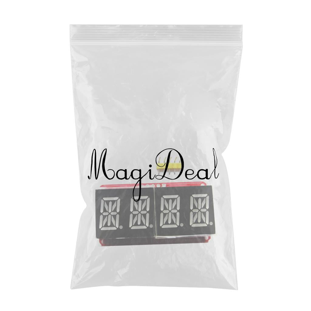 0.54" 4 bit Digital LED Display Module I2C Interface For Arduino Red Orange