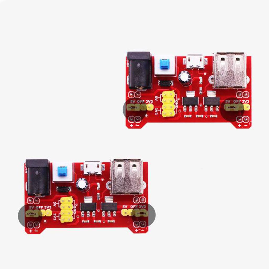 Power Module Board,Bit Expansion,USB Power Supply,DC 3.3V/5V for Breadboard