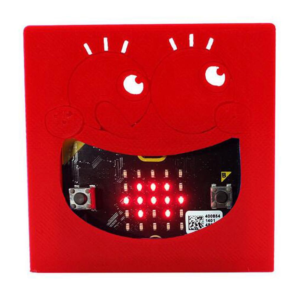 YahBoom Big Mouth Pattern Silicone Protective Case for Micro:bit Board red