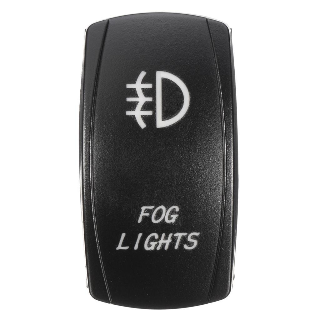 12V LED Fog Light Rocker On/Off Switch Wiring Harness 40A Relay Fuse Red