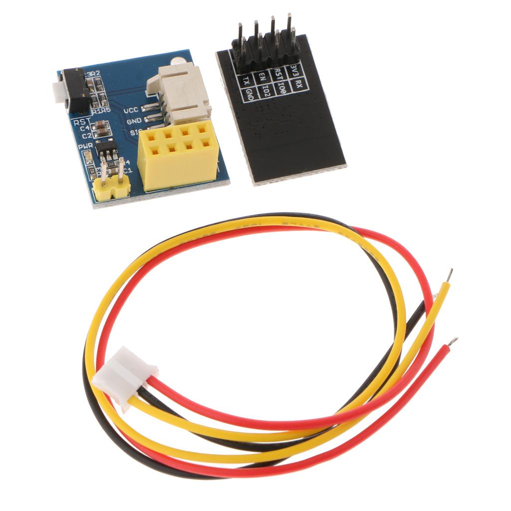 ESP8266 ESP-01 ESP-01S RGB LED Controller Adpater WIFI Module for Arduino IDE WS2812 WS2812B 16 Bits Light Ring Christmas DIY