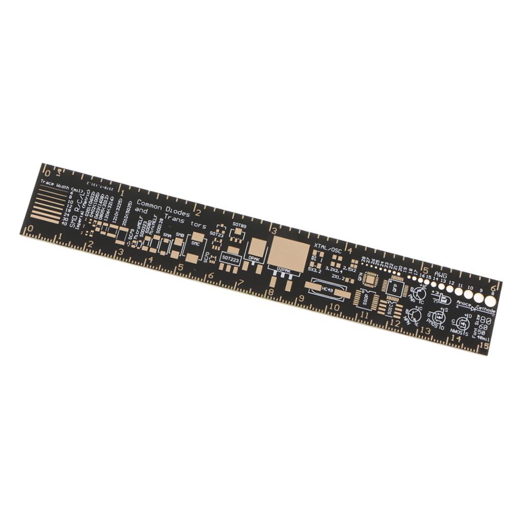 6 inch PCB Refenrence Ruler, 15cm IC Packaging Unit for Electronic Engineer