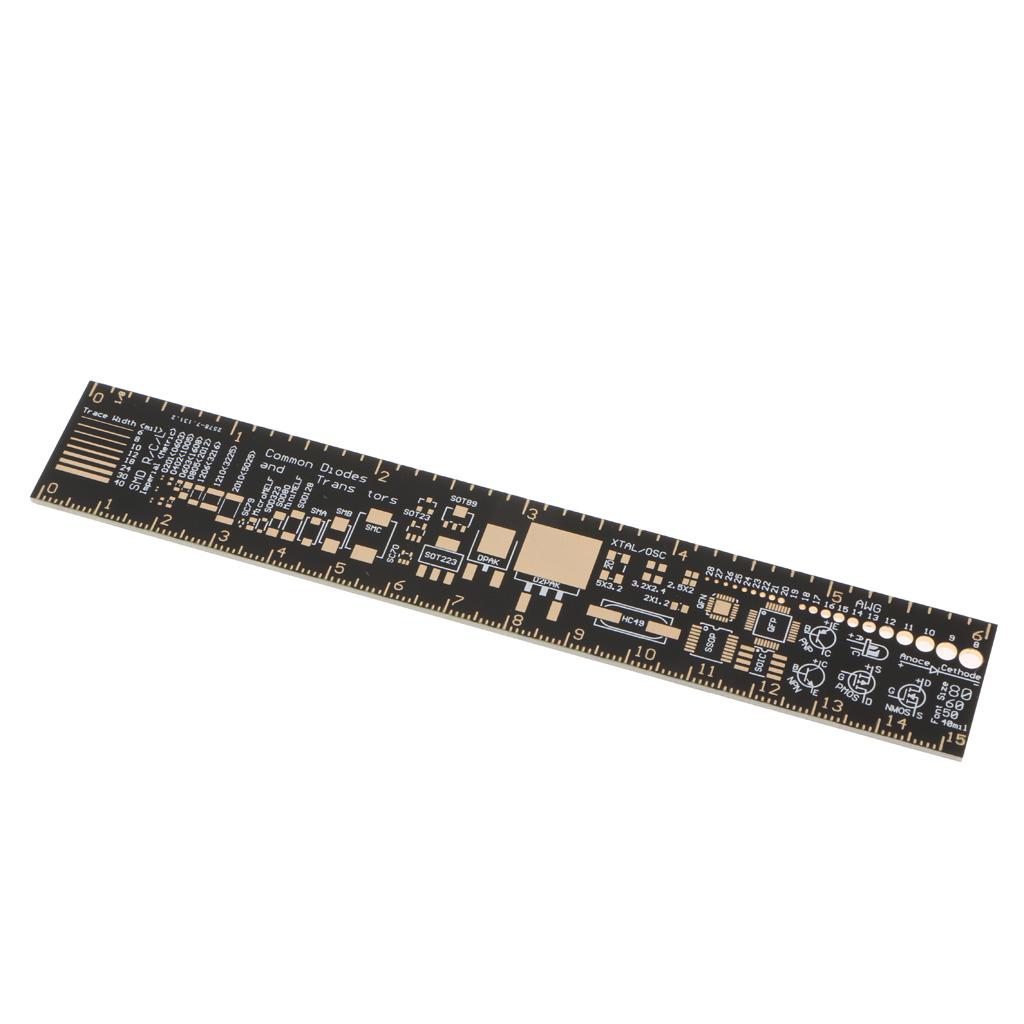 6 inch PCB Refenrence Ruler, 15cm IC Packaging Unit for Electronic Engineer
