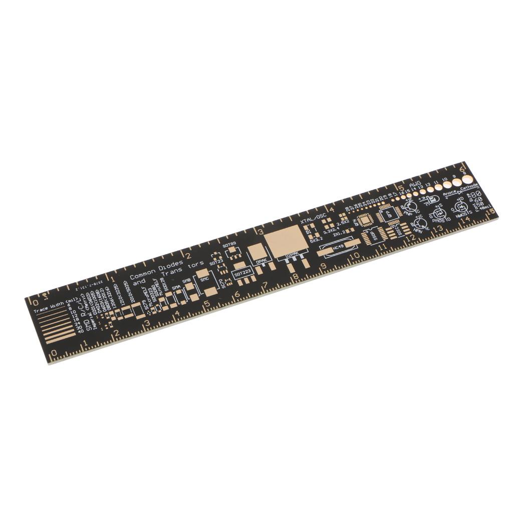 6 inch PCB Refenrence Ruler, 15cm IC Packaging Unit for Electronic Engineer