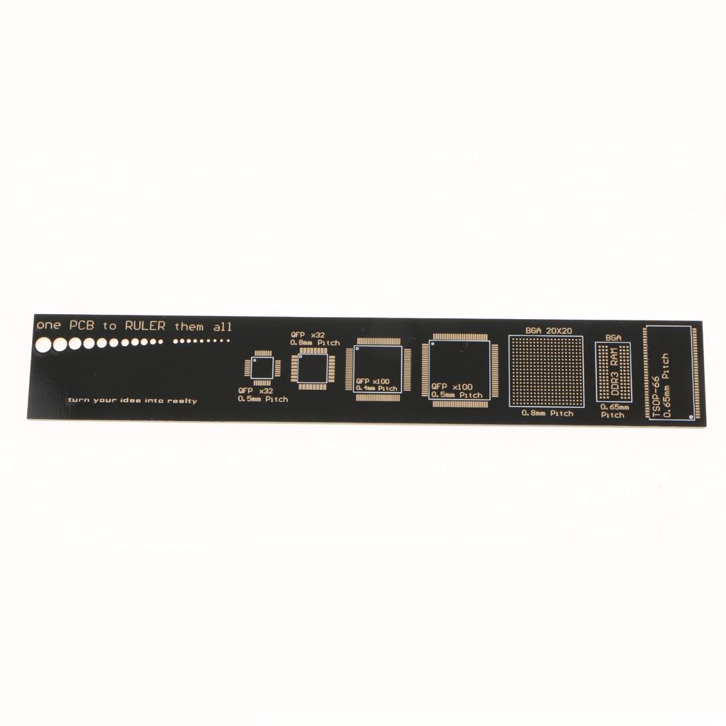 6 inch PCB Refenrence Ruler, 15cm IC Packaging Unit for Electronic Engineer