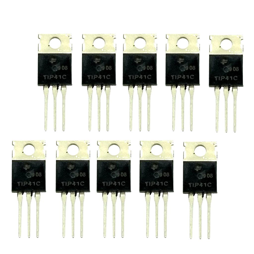 10 Pieces TIP41C Transistor Power Amplifier 100V 6A NPN Triode