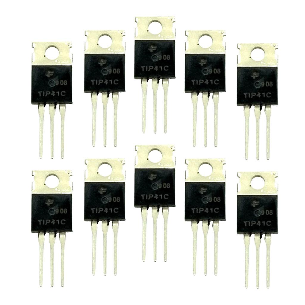 10 Pieces TIP41C Transistor Power Amplifier 100V 6A NPN Triode