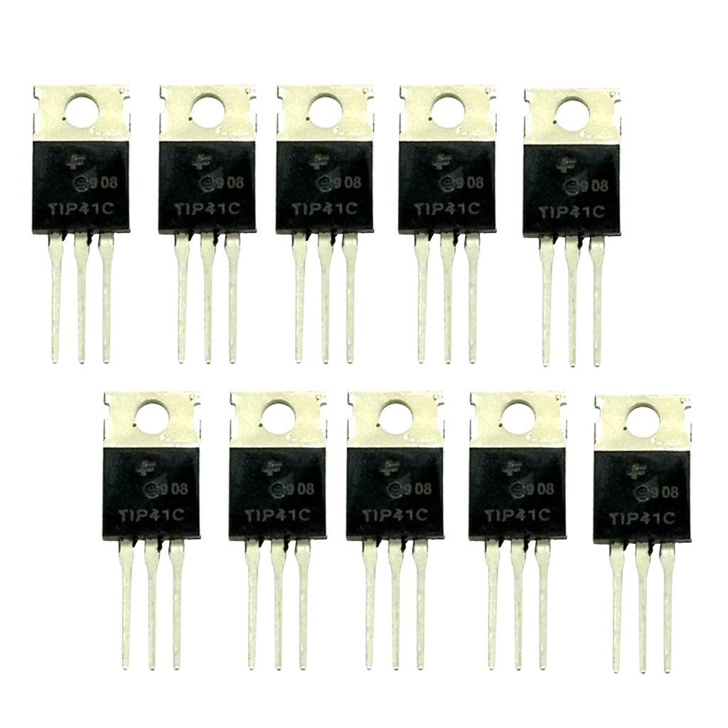 10 Pieces TIP41C Transistor Power Amplifier 100V 6A NPN Triode