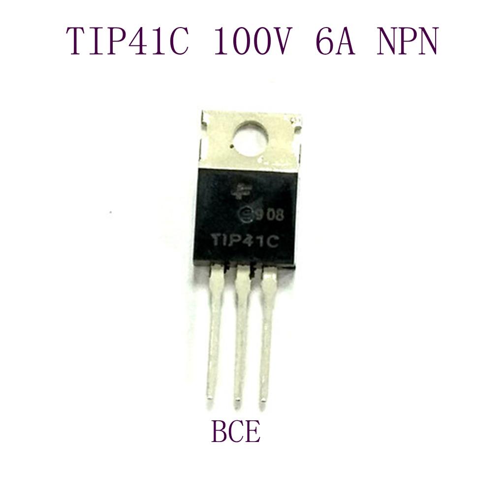 10 Pieces TIP41C Transistor Power Amplifier 100V 6A NPN Triode