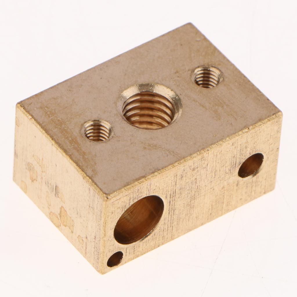Brass Heater Block Copper Hotend V6 Nozzles Extruder 3D Printer