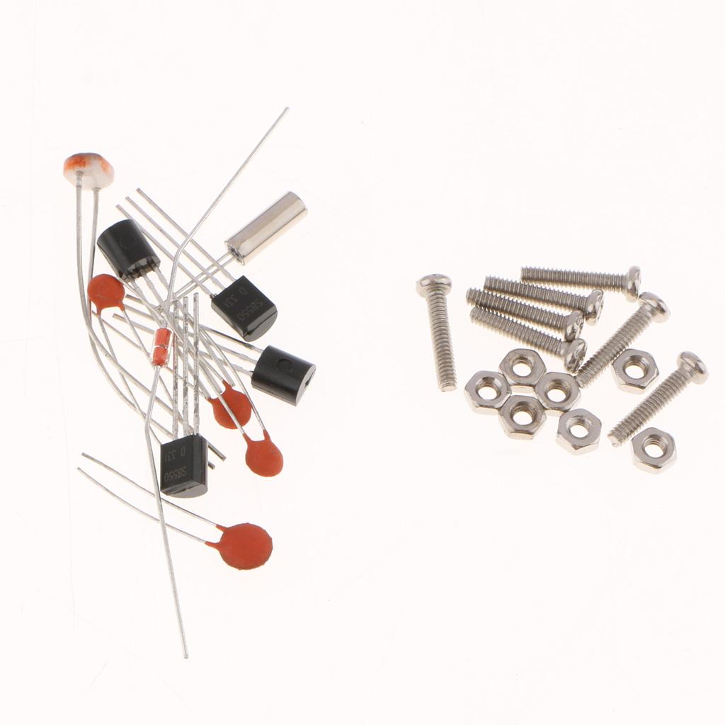 4-digit DIY Digital LED Clock Kit Light Control Temp Date Time Display Green