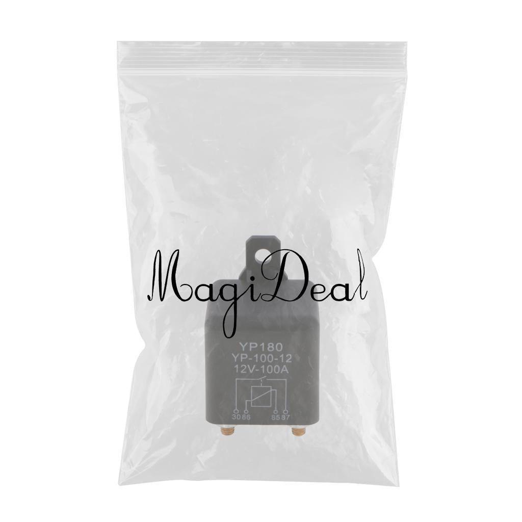 4 Pin Waterproof Automotive Car Starting Starter Relay Block Holder 12V 100A