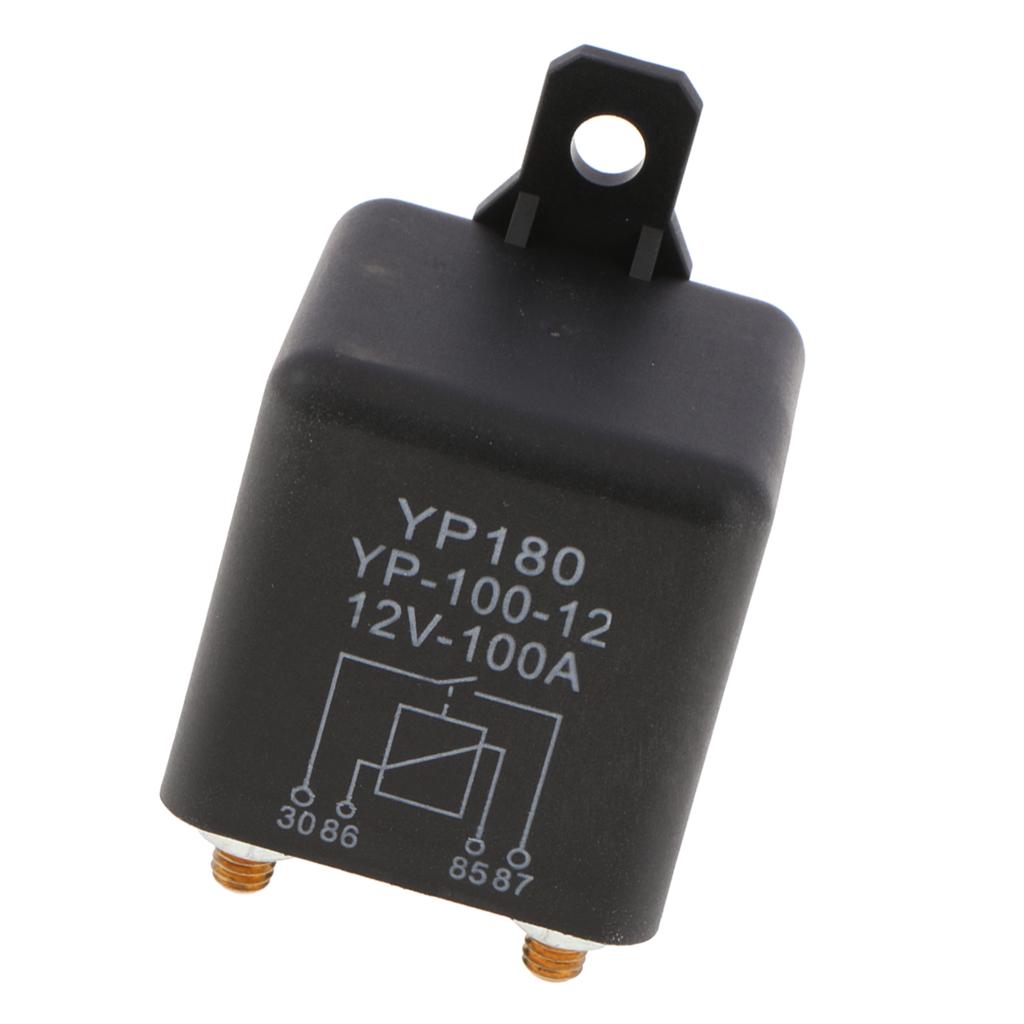 4 Pin Waterproof Automotive Car Starting Starter Relay Block Holder 12V 100A