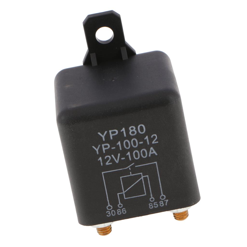 4 Pin Waterproof Automotive Car Starting Starter Relay Block Holder 12V 100A