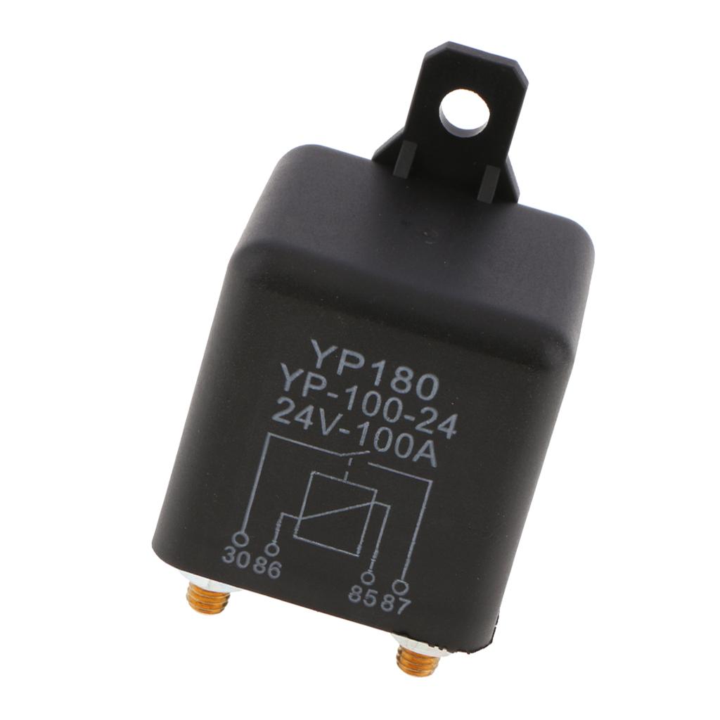 4 Pin Waterproof Automotive Car Starting Starter Relay Block Holder 24V 100A