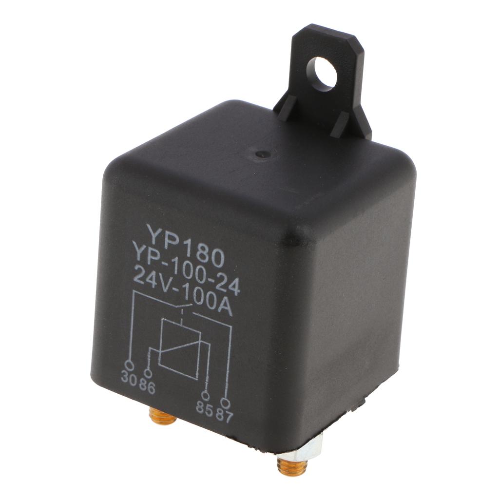 4 Pin Waterproof Automotive Car Starting Starter Relay Block Holder 24V 100A