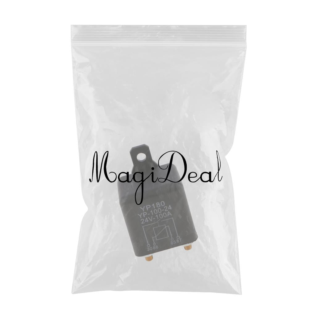 4 Pin Waterproof Automotive Car Starting Starter Relay Block Holder 24V 100A