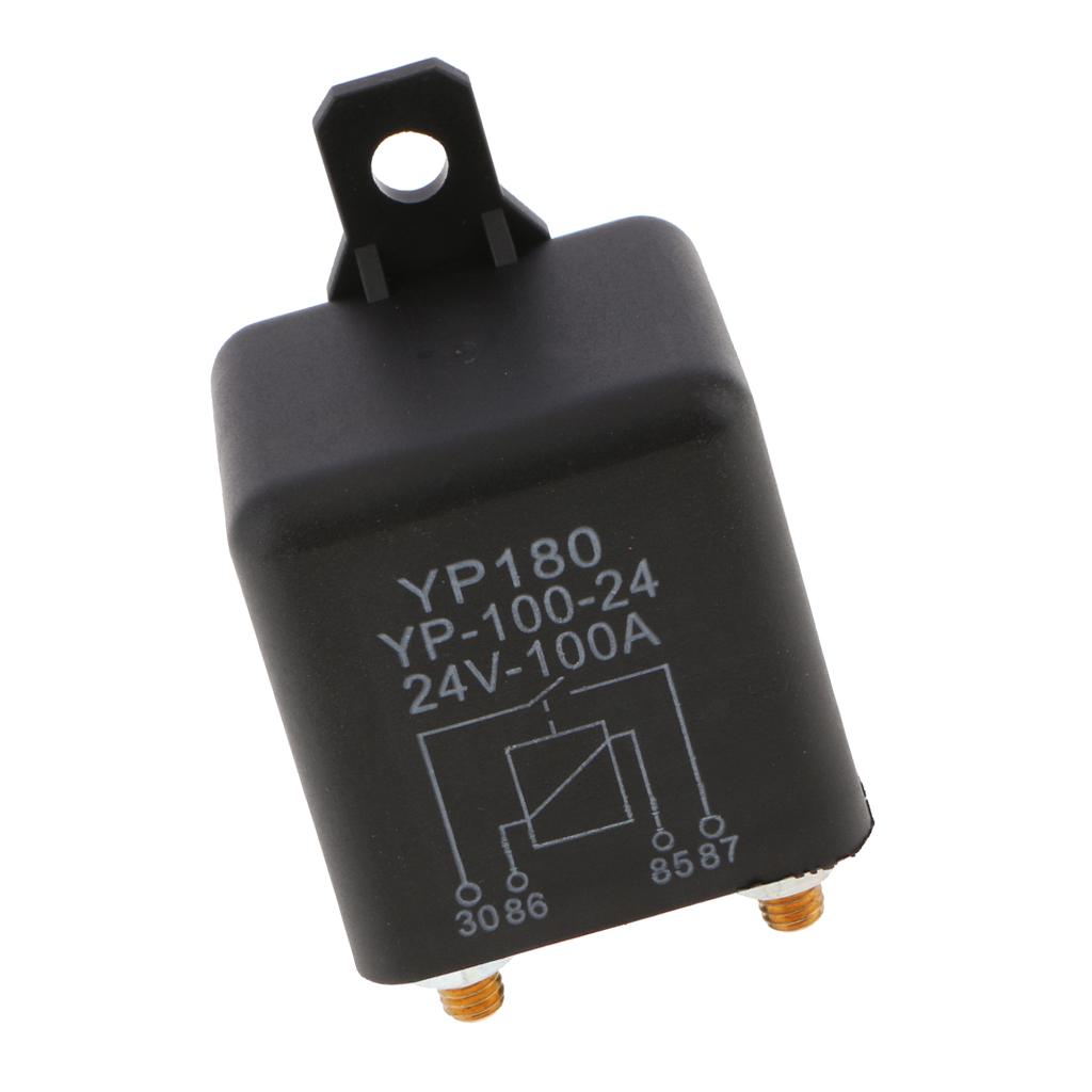 4 Pin Waterproof Automotive Car Starting Starter Relay Block Holder 24V 100A