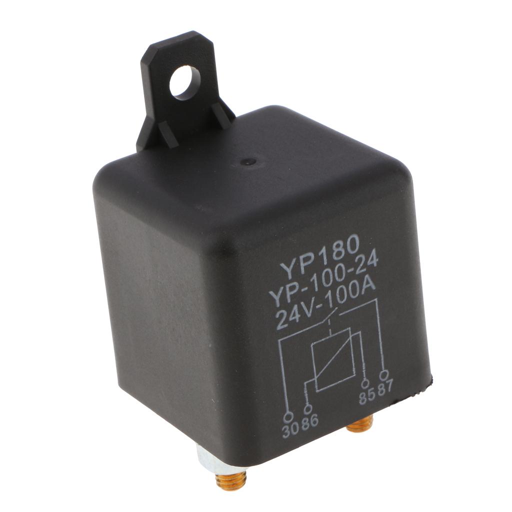 4 Pin Waterproof Automotive Car Starting Starter Relay Block Holder 24V 100A