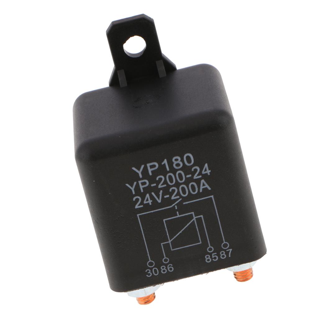 4 Pin Waterproof Automotive Car Starting Starter Relay Block Holder 24V 200A