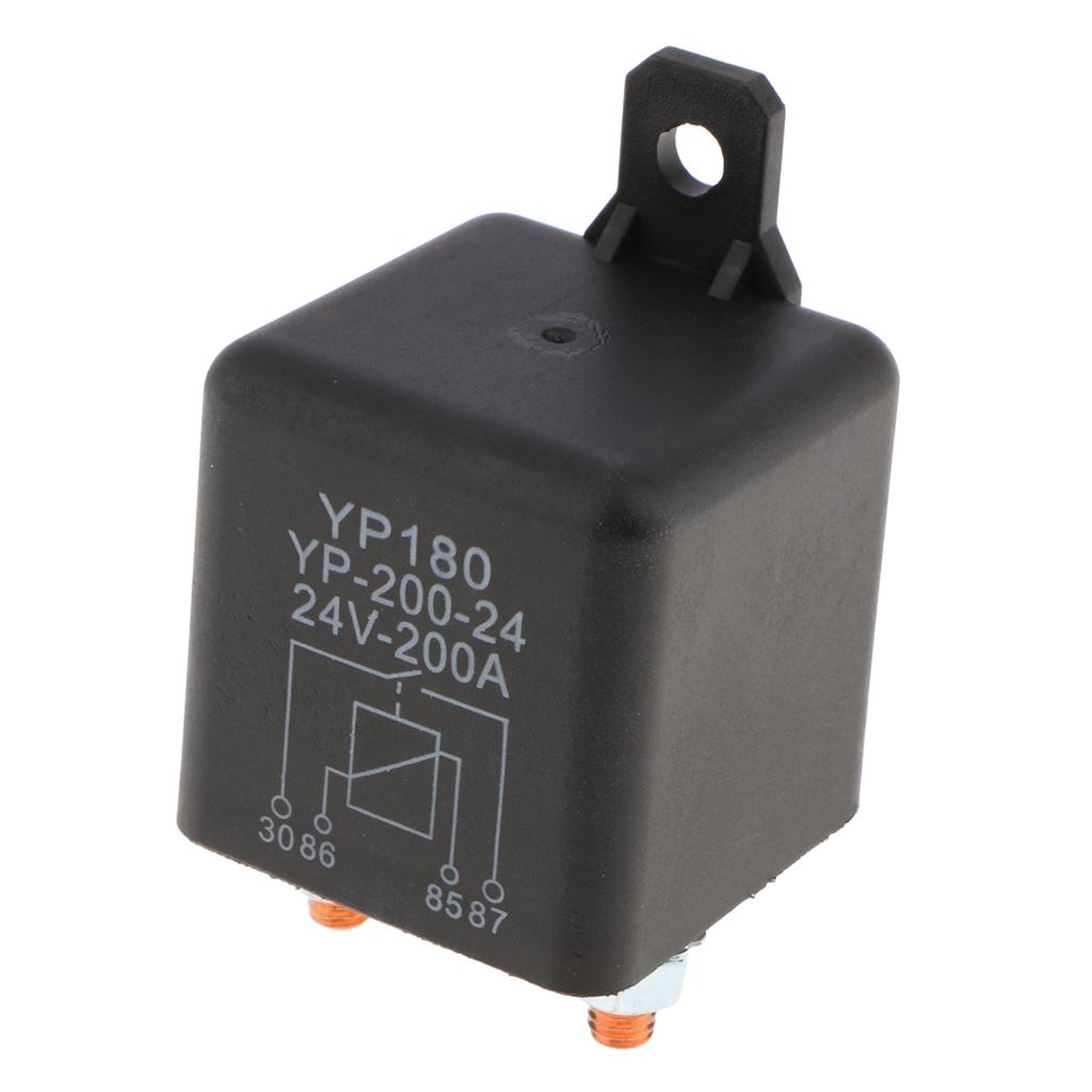 4 Pin Waterproof Automotive Car Starting Starter Relay Block Holder 24V 200A