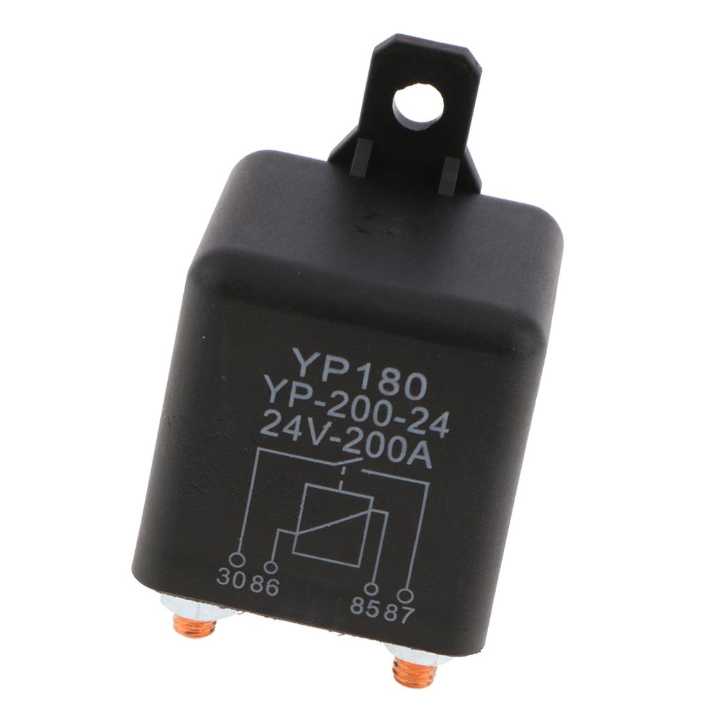 4 Pin Waterproof Automotive Car Starting Starter Relay Block Holder 24V 200A