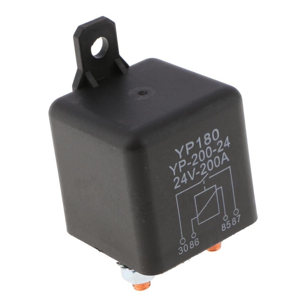 4 Pin Waterproof Automotive Car Starting Starter Relay Block Holder 24V 200A