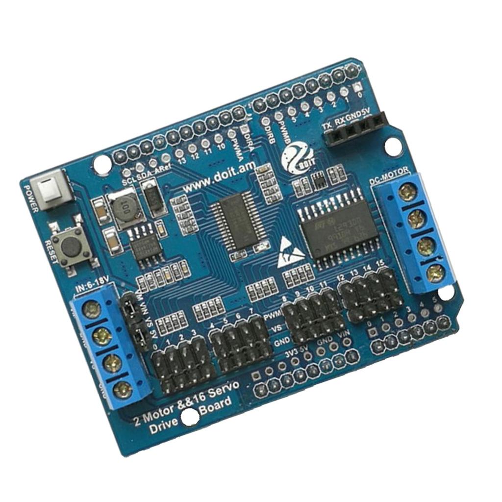 1 Piece 2-way motor board + 16-way board robotic FOR servo motor drive module