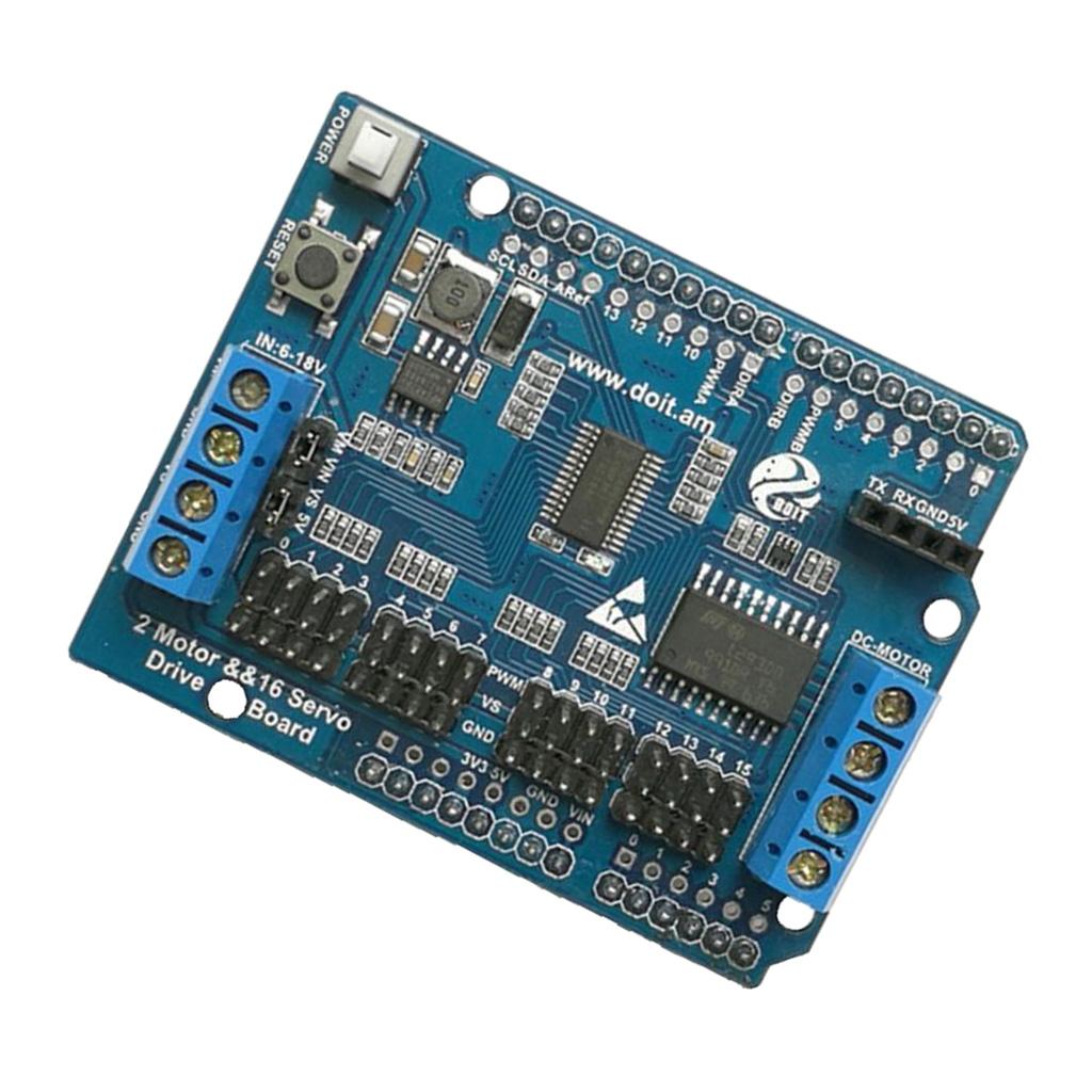 1 Piece 2-way motor board + 16-way board robotic FOR servo motor drive module