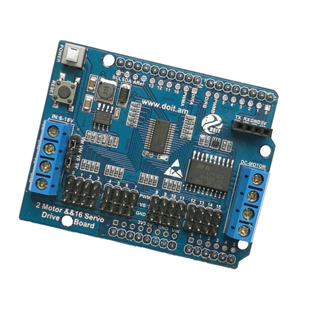 1 Piece 2-way motor board + 16-way board robotic FOR servo motor drive module