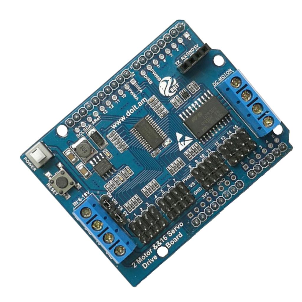 1 Piece 2-way motor board + 16-way board robotic FOR servo motor drive module