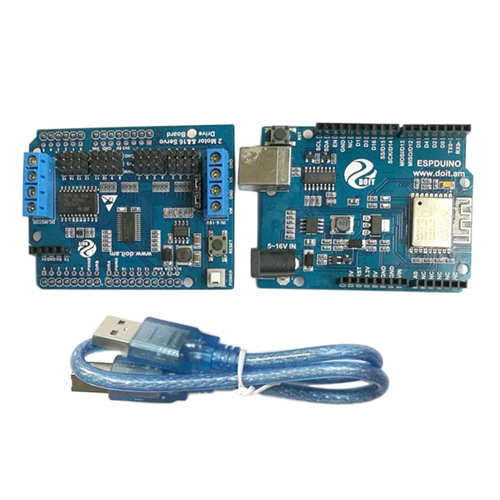 WiFi Robotic Controller Kit Servo Motor Driver Board DT-06 Serial WiFi HC-06 Module for Arduino