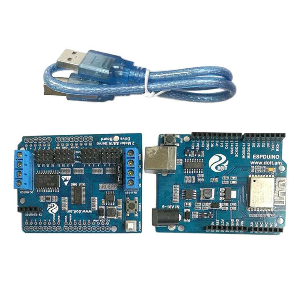 WiFi Robotic Controller Kit Servo Motor Driver Board DT-06 Serial WiFi HC-06 Module for Arduino