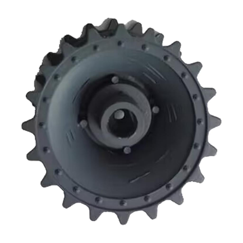 Plastic Crawler Drive Driving Wheel with Coupler for Tank Car Chassis black