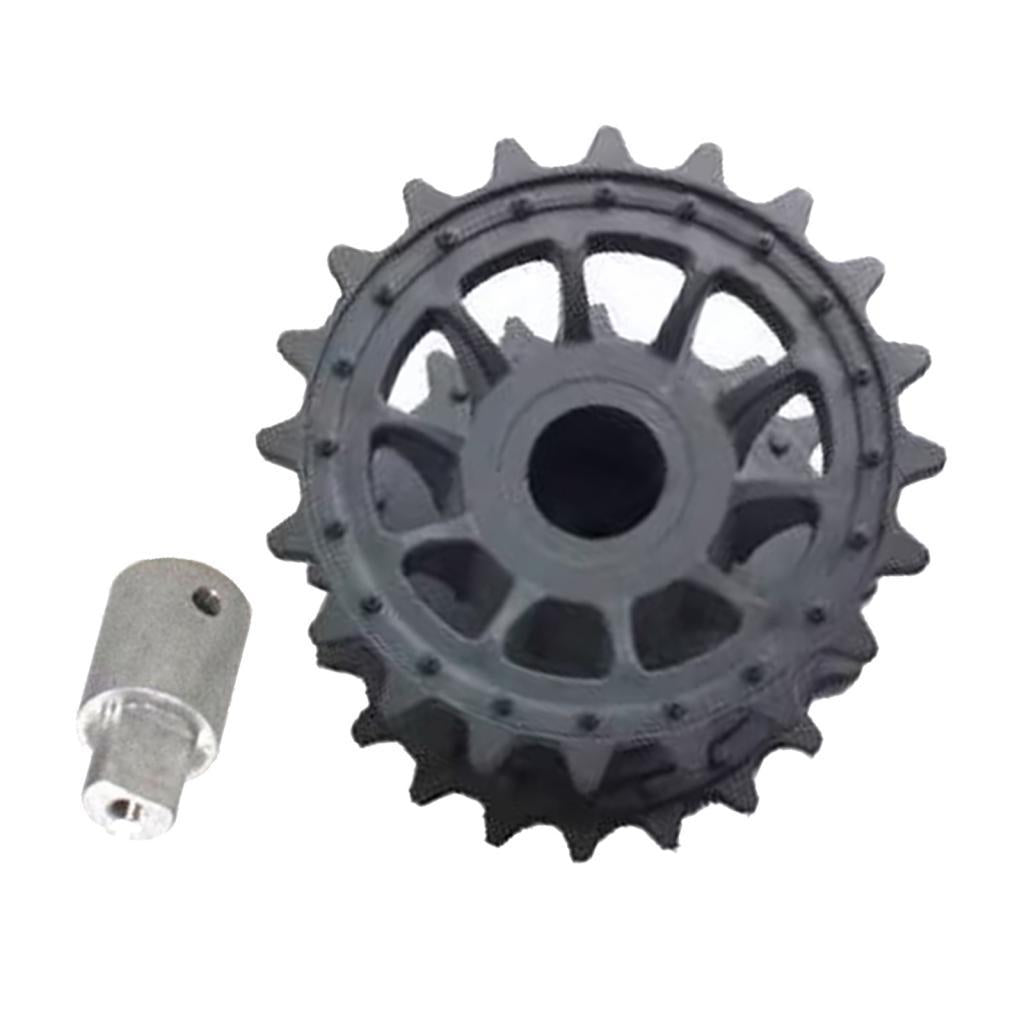 Plastic Crawler Drive Driving Wheel with Coupler for Tank Car Chassis black