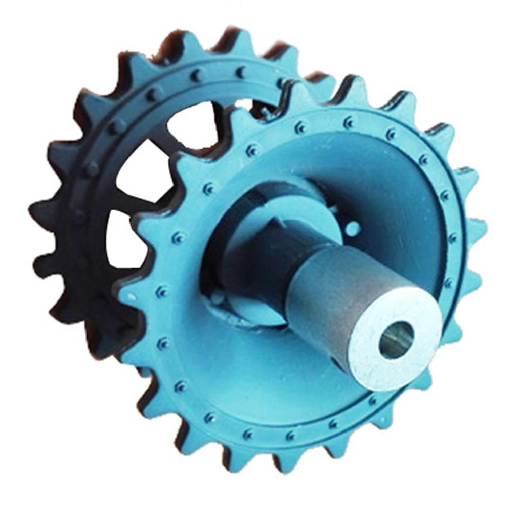 Plastic Crawler Drive Driving Wheel with Coupler for Tank Car Chassis gray