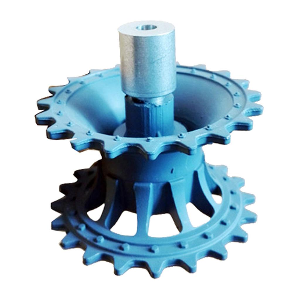 Plastic Crawler Drive Driving Wheel with Coupler for Tank Car Chassis gray