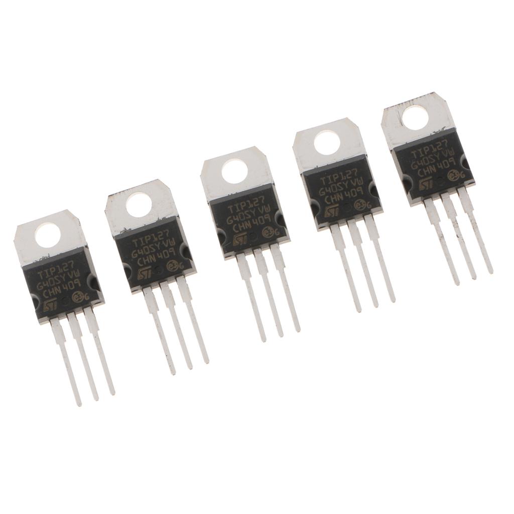 5 Pcs TIP127 Darlington NPN Transistors Kit