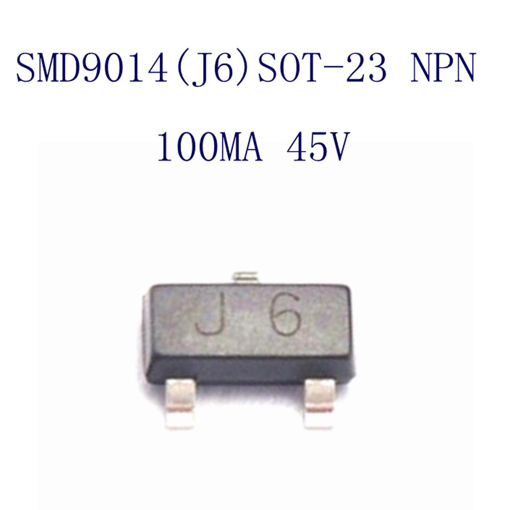 SOT-23 General Purpose 3 Terminals PNP Transistors, 100 Piece