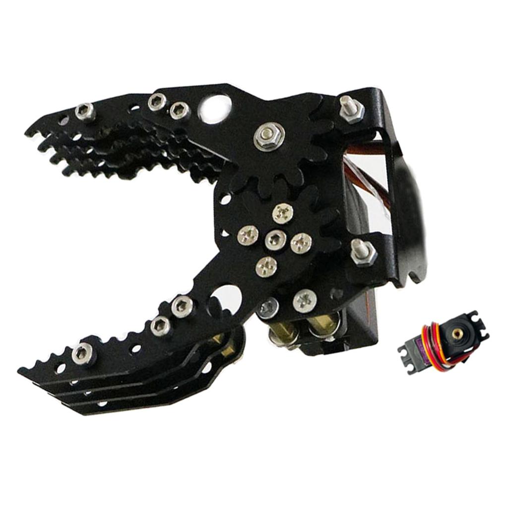 G6 DIY Metal Robotic Robot Standard Claw Gripper Kit MG-996R Servo Black