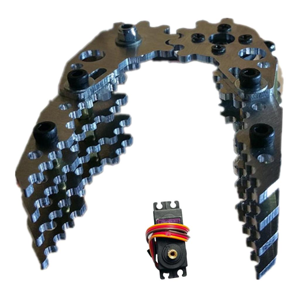 G6 DIY Metal Robotic Robot Standard Claw Gripper Kit MG-996R Servo Silver